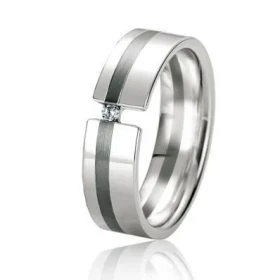  Alliance prestige Or 750. Largeur l alliance: 6mm Epaisseur du corps : 1.6 mm Poids diamant : 0.03 carat Qualit&eacute; D...