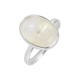 Bague Argent 925 Labradorite Cabochon Ovale 14x10mm Bague Argent 925 sertie d une pierre ovale 14x10mm Pierre taillée cabo...