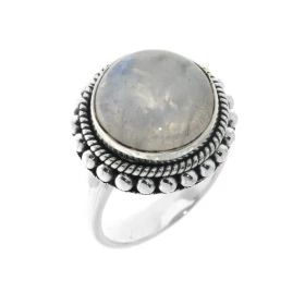 Bague Argent 925 Labradorite sertie d une pierre 12mm diamètre