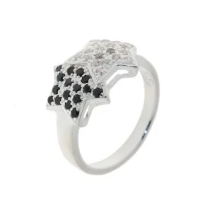 Bague Oxyde Zirconium, monture en&nbsp; Argent 925