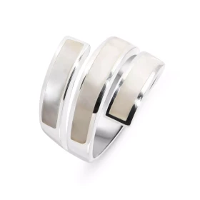  Bague Nacre, monture Argent 925 
