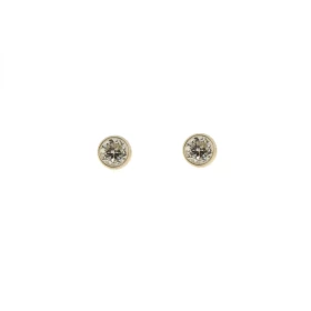 Boucles d oreilles Argent 925 Oxyde Zirconium serties pierres 3mm, serti clos