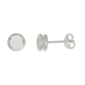  Boucles d oreilles Argent 925 Labradorite Ronde 5mm Boucles d oreilles Argent 925 Labradorite serties pierres 5mm diamètr...