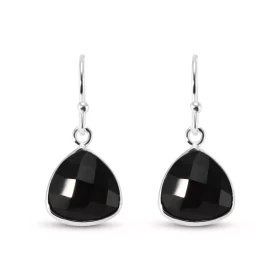 Boucles d oreilles Argent 925 Onyx Ces boucles d oreilles pendantes sont serties pierres triangulaire taillée dome Les dim...