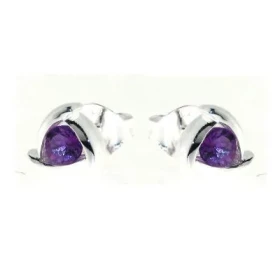 Boucles d oreilles Argent 925 Améthyste Dimensions du motif : 7.5 x 8 mm Diamètre des pierres : 3.5mm 