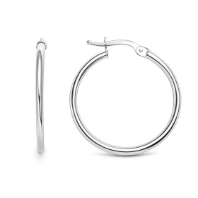  Boucles d oreilles style Créoles Or blanc 750 Diamètre extérieur : 25mm Section composée d un fil rond 2mm diamètre 