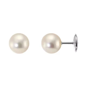 Boucles d oreilles Or Blanc 750 perles Akoya Diamètre des perles : 7 à 7.5mm Système fermeture sécurisé ALPA Perles Grade...