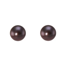  Boucles d oreilles Or Jaune 750/1000 perles noires Forme des perles : ronde Diamètre des perles : 7mm 