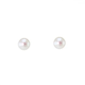 Boucles d oreilles Or Jaune 750/1000 perles culture blanches Forme des perles : ronde Diamètre des perles (vue face) : 3,2mm