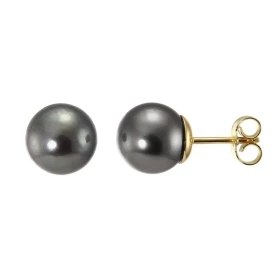  Boucles d oreilles Or jaune 750 perles Tahiti Diamètre des perles : 8.5mm Qualité des perles : A Système fermeture : pous...