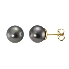  Boucles d oreilles Or Jaune 750 Perles Tahiti 8.5mm Diamètre des perles : 8.5mm Qualité des perles : AAA Système fermetur...