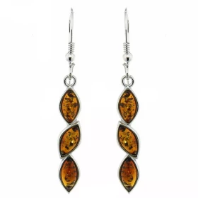 Boucles d oreilles Pendantes Ambre Argent 925 Boucles d oreilles pendantes Argent 925 Ambre couleur cognac Chaque boucle c...