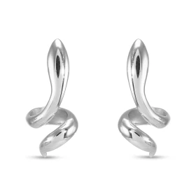 Boucles d oreilles pendantes argent rhodié forme serpent Largeur : 10mm Longueur : 25mm Système d attache : poussette belge