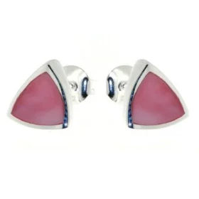  Rose Boucles d oreilles Argent 925 Nacre Rose Dimensions du motif : 10 x 10mm 