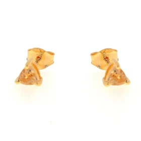 Boucles d oreilles Vermeil serties pierres taille trillion 4mm coté 
