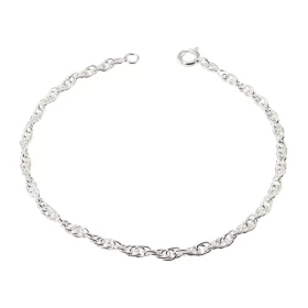  Bracelet Argent 925 maille entrelacée Largeur maille : 2.2mm Longueur du bracelet : 18cm 