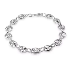  Bracelet grains café Argent 925 Largeur maille grains café : 7.2mm Longueur du bracelet : 19cm 