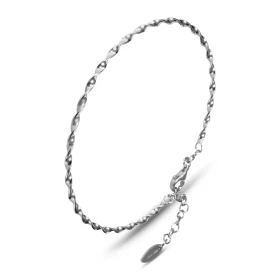 Bracelet jonc torsadé argent 925 Dimension intérieure : 53x59mm (pour poignet 17 à 20cm) Système fermeture : fermoir