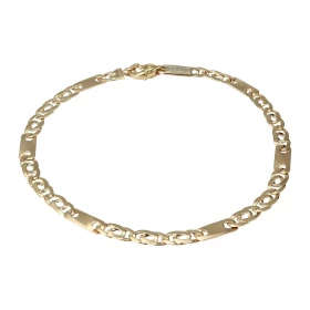 Bracelet or jaune 375 maille fantaisie Dimension : 4mm x 20cm Système d attache : mousqueton