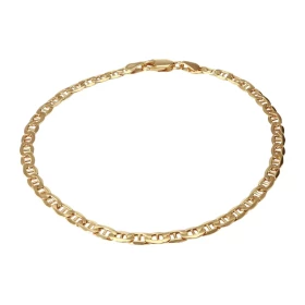 Bracelet or jaune 375 maille marine Dimension : 3,4mm x 18,5cm Système d attache : mousqueton