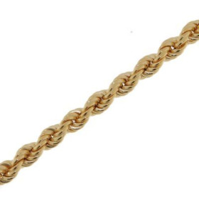  Bracelet maille corde Or Jaune 750/1000 Largeur maille : 4.4mm Longueur du bracelet : 18cm 