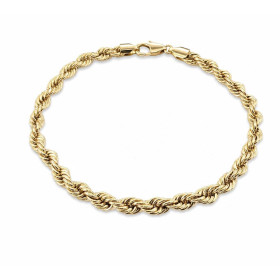  Bracelet Or jaune 750/1000 maille corde 4.4mm diamètre Longueur 18cm 