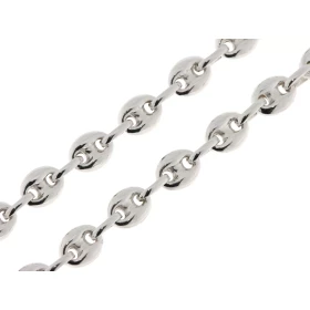  Chaine Argent 925 maille grains cafés longueur 45cm, largeur 5.6mm 