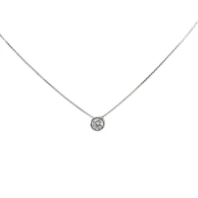  Chaine Argent Oxyde zirconium 4mm Serti clos Chaine maille vénitienne ajustable de 38 à 41cm Largeur maille : 0.6mm Oxyde...