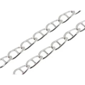 Chaine Argent 925/1000 pour homme Largeur maille : 3.7mm Longueur chaine : 50cm