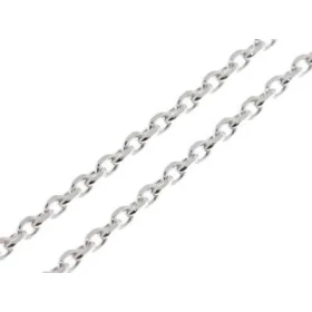  Chaine Argent 925 maille forçat Largeur maille forçat : 2mm Longueur chaine : 50cm 