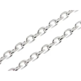 Chaine Argent 925 maille forçat Largeur maille forçat : 3.3mm Longueur chaine : 50cm