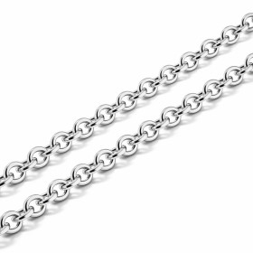  Chaine Argent 925 maille forçat ronde Largeur maille forçat : 2.5mm Longueur chaine : 45cm 