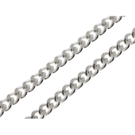  Chaine Argent 925/1000 maille gourmette Longueur chaine : 50cm Largeur maille : 2mm Fermoir : Anneau ressort 