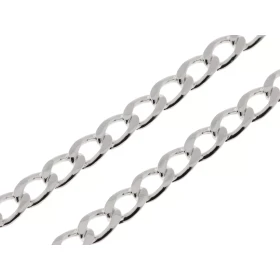  Chaine maille gourmette Argent 925/1000 Longueur chaine : 50cm Largeur maille : 5mm 