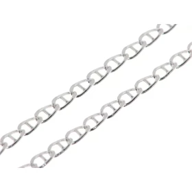 Chaine Argent Maille Marine Largeur maille : 2.5mm Longueur chaine : 50cm