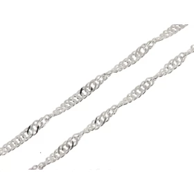 Chaine Argent 925 maille singapour Largeur maille : 2.4mm Longueur chaine : 45cm