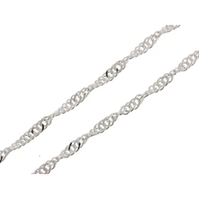 Chaine Argent 925 maille singapour Largeur maille : 2.4mm Longueur chaine : 40cm