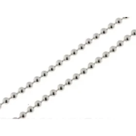 Chaine Maille Boules Argent 925 Maille Boules 3mm large Longueur chaine : 50cm 