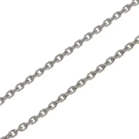  Chaine maille forçat Or Blanc 750 Largeur maille : 1.1mm Longueur chaine : 45cm 