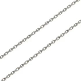  Chaine Or Blanc 750 maille Forçat Largeur maille : 1,2mm Longueur chaine : 50cm 