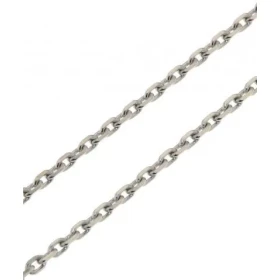  Chaine Or Blanc maille Forçat Largeur maille : 1,7mm Longueur chaine : 40cm 