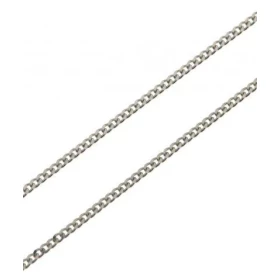  Chaine Or Blanc maille Gourmette Largeur maille : 1,0mm Longueur chaine : 40cm 