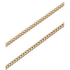 Chaine maille gourmette Or jaune 375/1000 (9 carats) Largeur maille : 1,6mm Longueur chaine : 45cm (Anneau fermeture inter...