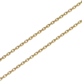 Chaine maille forcat Or jaune 750/1000 (18 carats) Largeur maille : 1.2mm Longueur chaine : 60cm Fermoir anneau ressort
