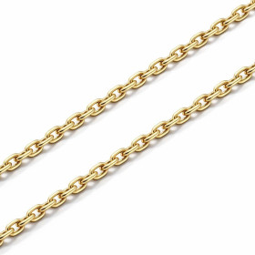  Chaine maille forçat claire en Or jaune 750/1000 Largeur maille : 1.8mm Longueur chaine : 50cm La maille forcat claire es...