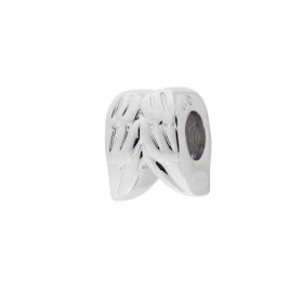 Charm Ailes d ange Argent 925 rhodié Dimensions du charm : 11x9mm Diamètre du trou : 5mm Motif Ailes d anges Compatible to...
