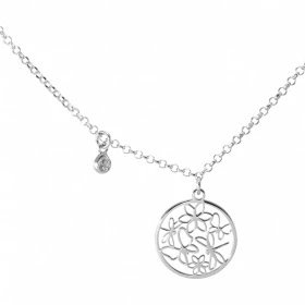  Collier Argent 925 Motif Ajouré Oxyde Longueur ajustable 39 à 43cm 