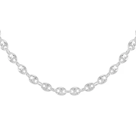  Collier Argent 925 maille grains café Largeur maille : 9mm Longueur : 60cm 