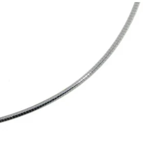  Collier oméga semi-rigide Argent 925/1000 Section ronde 2mm diamètre Longueur du collier : 40cm 