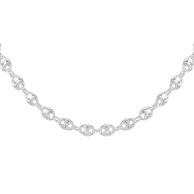 Collier Argent 925 pour Homme Maille grains café Largeur maille : 8mm Longueur du collier : 50cm 